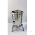 Stainless steel turkey pot with filter